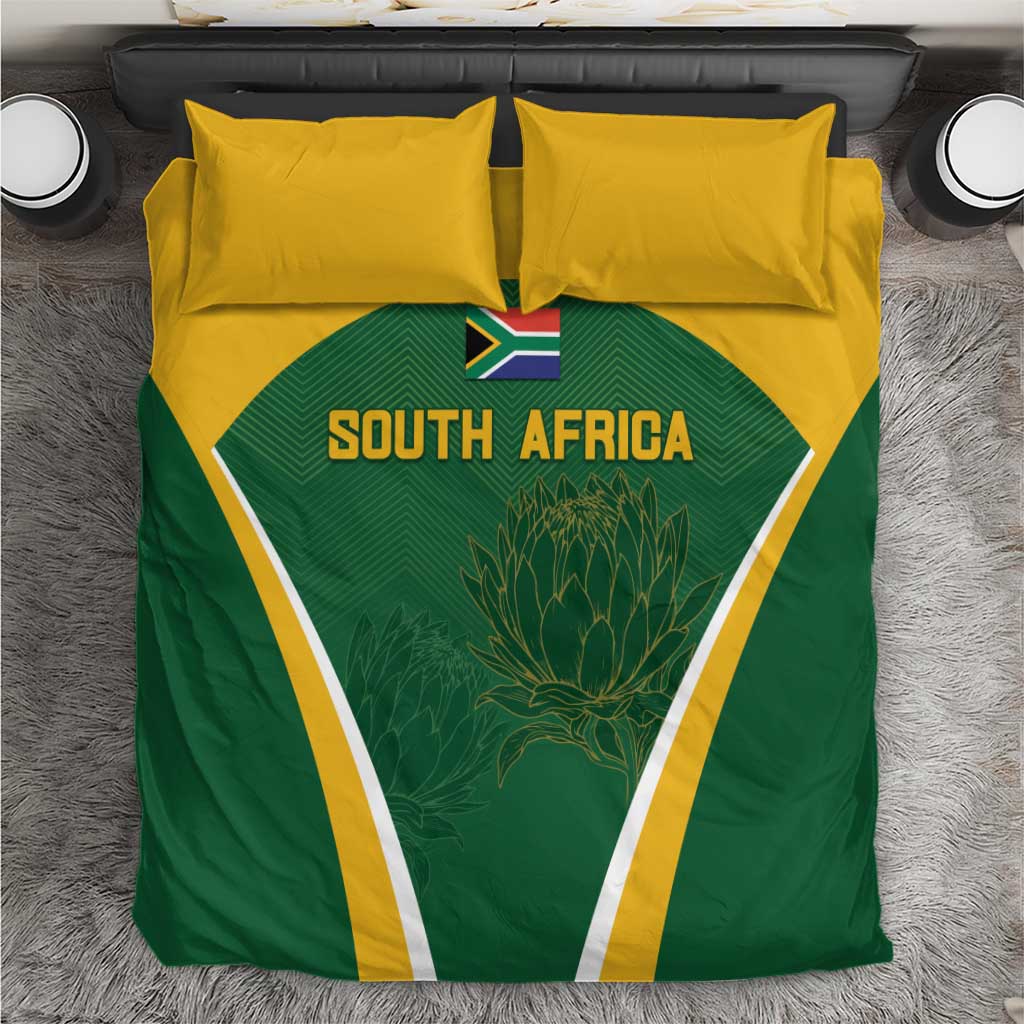 South Africa Cricket Bedding Set Go Champions Protea Pattern