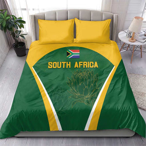 South Africa Cricket Bedding Set Go Champions Protea Pattern