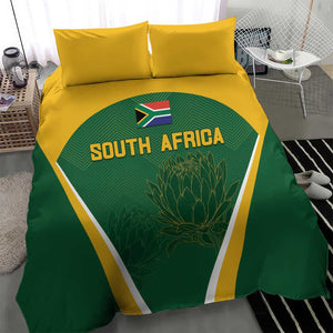 South Africa Cricket Bedding Set Go Champions Protea Pattern