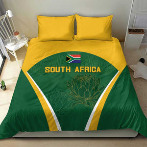 South Africa Cricket Bedding Set Go Champions Protea Pattern