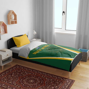 South Africa Cricket Bedding Set Go Champions Protea Pattern