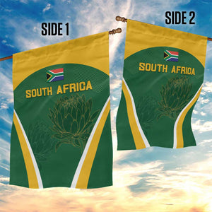 South Africa Cricket Garden Flag Go Champions Protea Pattern