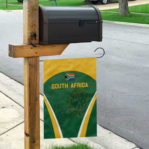 South Africa Cricket Garden Flag Go Champions Protea Pattern