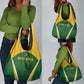 South Africa Cricket Grocery Bag Go Champions Protea Pattern