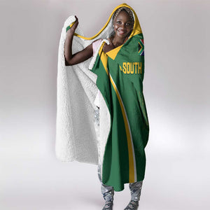 South Africa Cricket Hooded Blanket Go Champions Protea Pattern