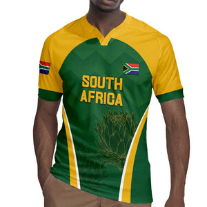 Custom South Africa Cricket Rugby Jersey Go Champions Protea Pattern