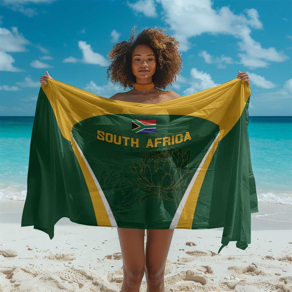 South Africa Cricket Sarong Go Champions Protea Pattern