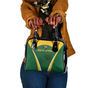 South Africa Cricket Shoulder Handbag Go Champions Protea Pattern