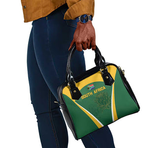 South Africa Cricket Shoulder Handbag Go Champions Protea Pattern