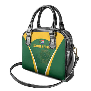 South Africa Cricket Shoulder Handbag Go Champions Protea Pattern