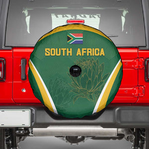 South Africa Cricket Spare Tire Cover Go Champions Protea Pattern