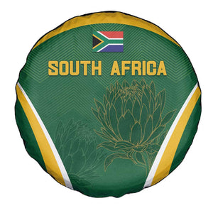 South Africa Cricket Spare Tire Cover Go Champions Protea Pattern