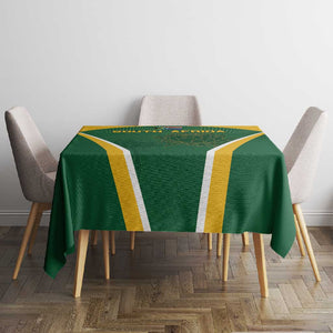 South Africa Cricket Tablecloth Go Champions Protea Pattern