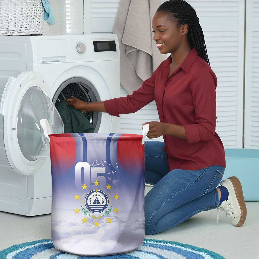 Cape Verde July 5th Laundry Basket Happy Independence Day