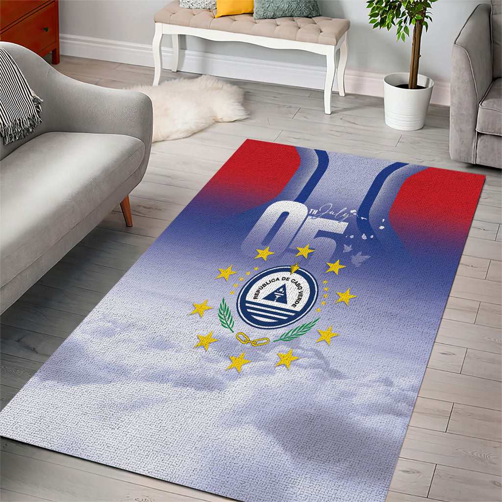 Cape Verde July 5th Area Rug Happy Independence Day