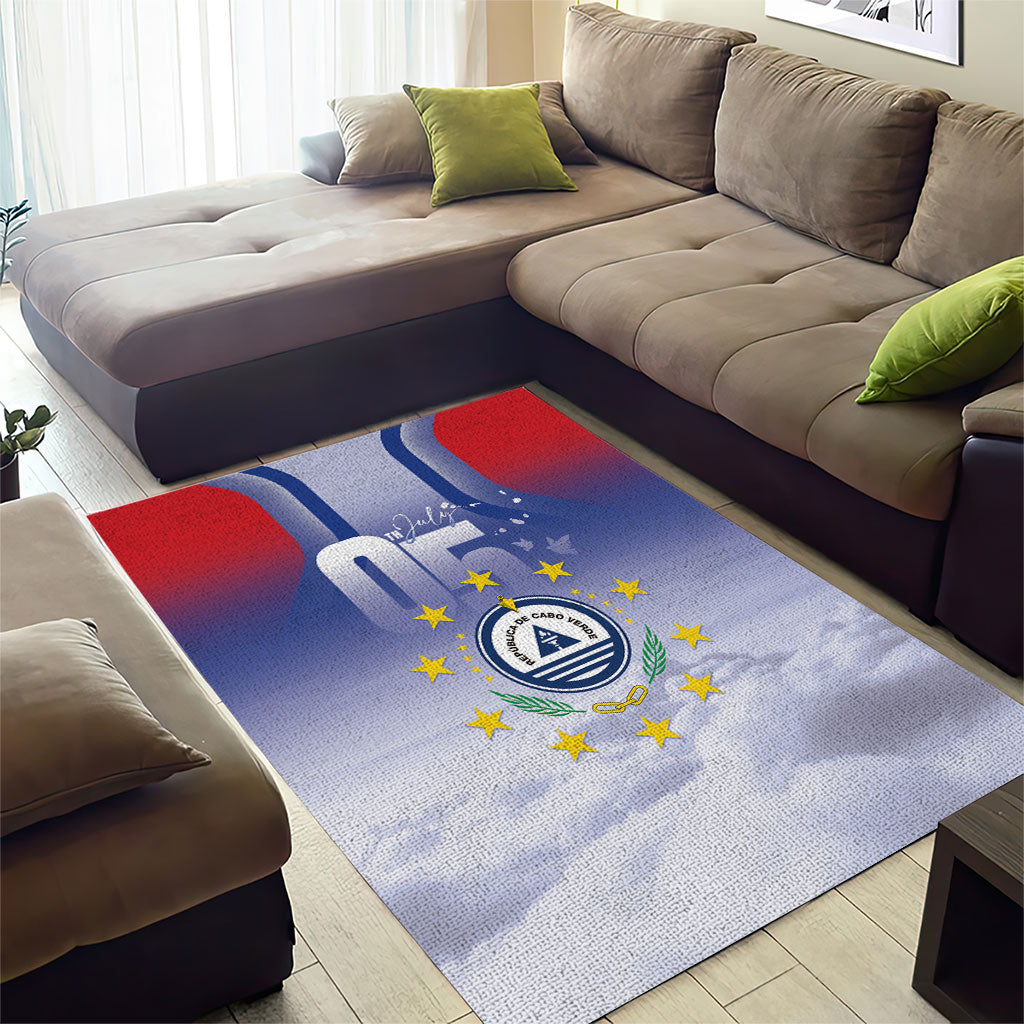 Cape Verde July 5th Area Rug Happy Independence Day