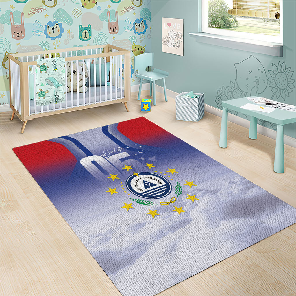 Cape Verde July 5th Area Rug Happy Independence Day