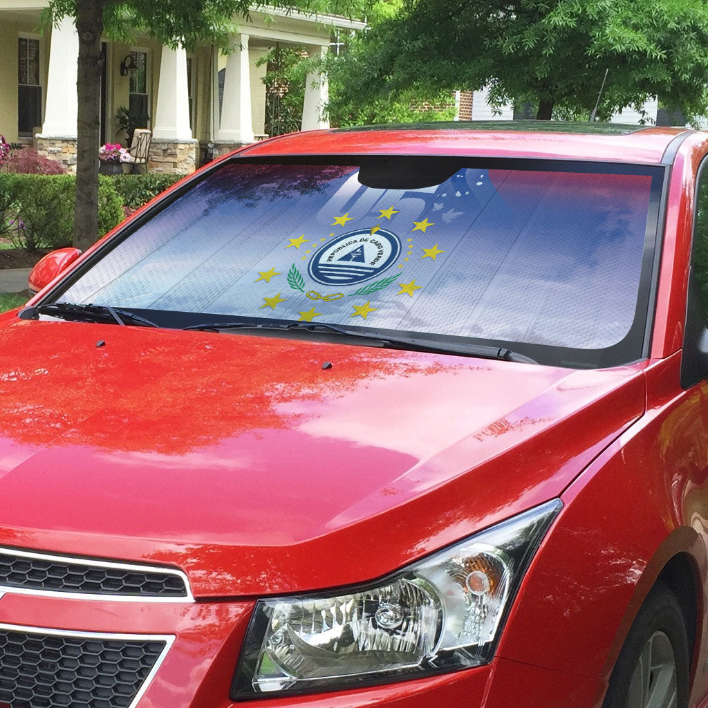 Cape Verde July 5th Auto Sun Shade Happy Independence Day