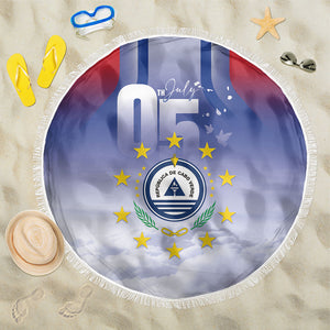Cape Verde July 5th Beach Blanket Happy Independence Day