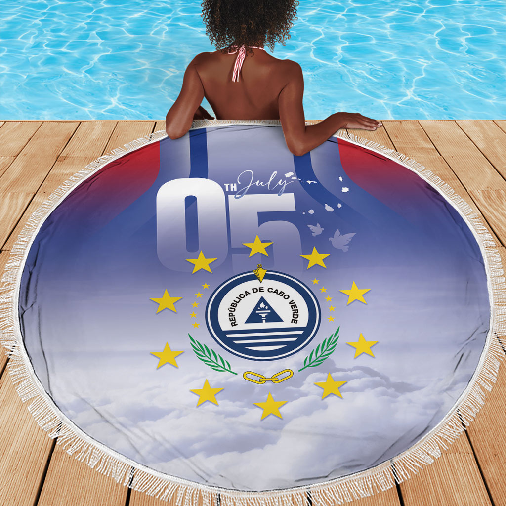 Cape Verde July 5th Beach Blanket Happy Independence Day