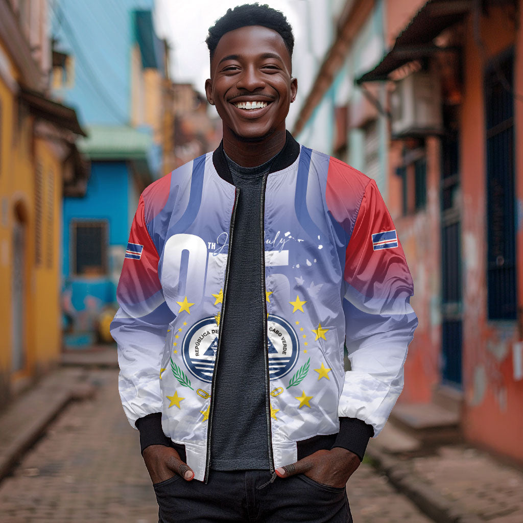 Cape Verde July 5th Bomber Jacket Happy Independence Day