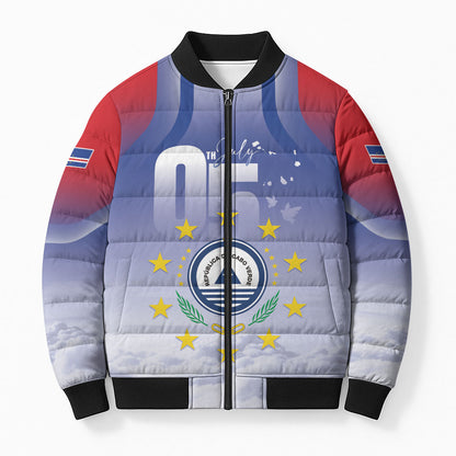 Cape Verde July 5th Bomber Puffer Jacket Happy Independence Day