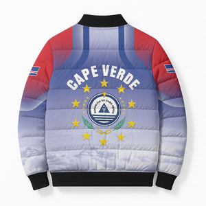 Cape Verde July 5th Bomber Puffer Jacket Happy Independence Day
