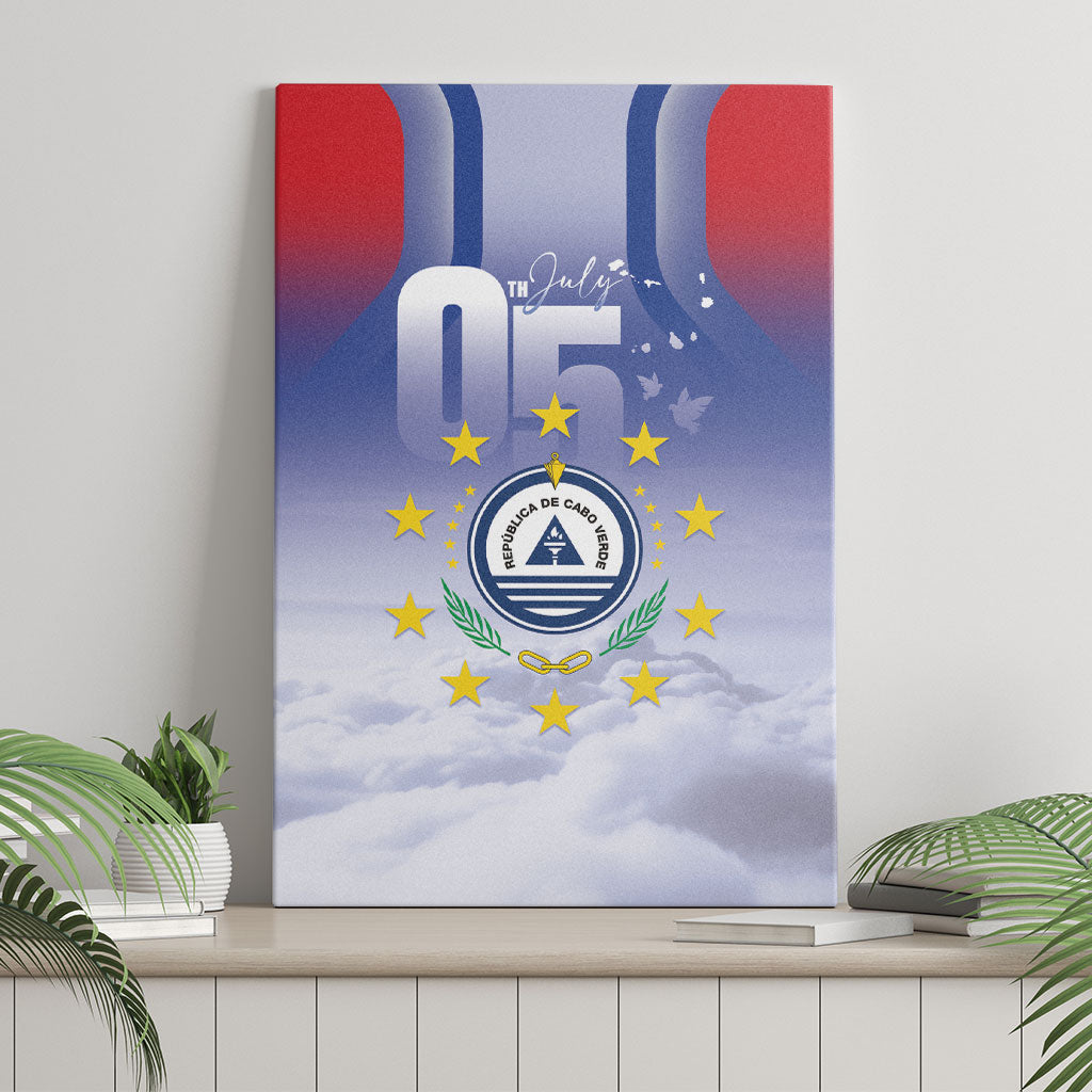 Cape Verde July 5th Canvas Wall Art Happy Independence Day