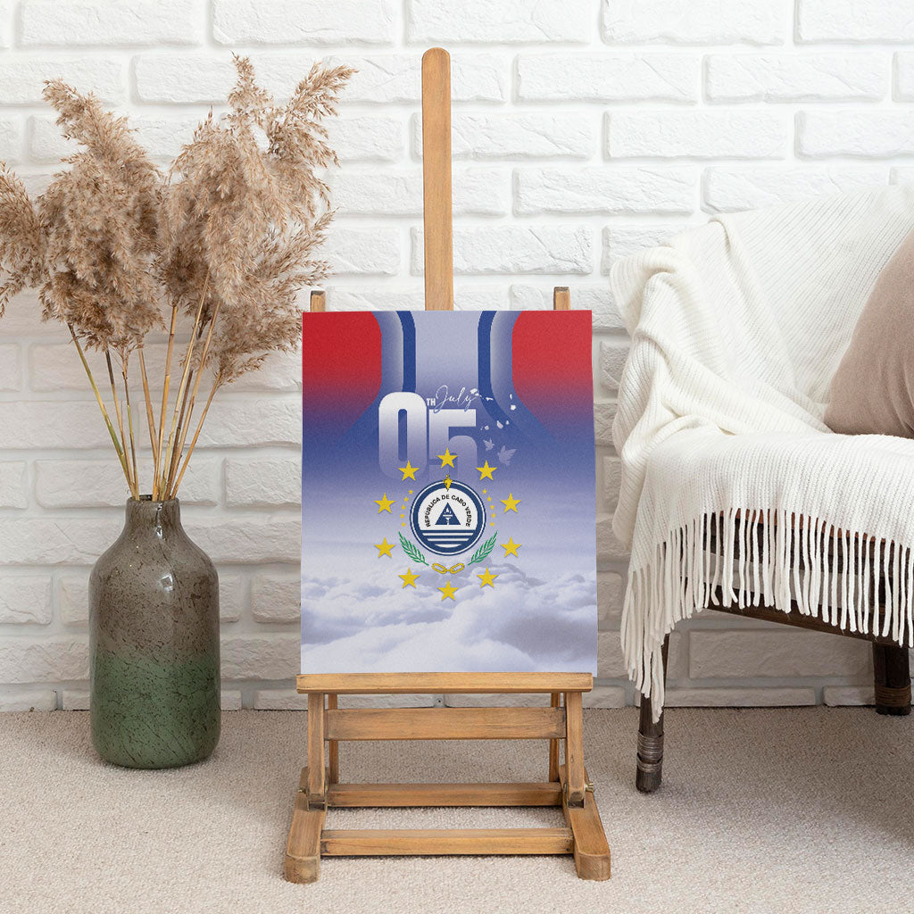 Cape Verde July 5th Canvas Wall Art Happy Independence Day