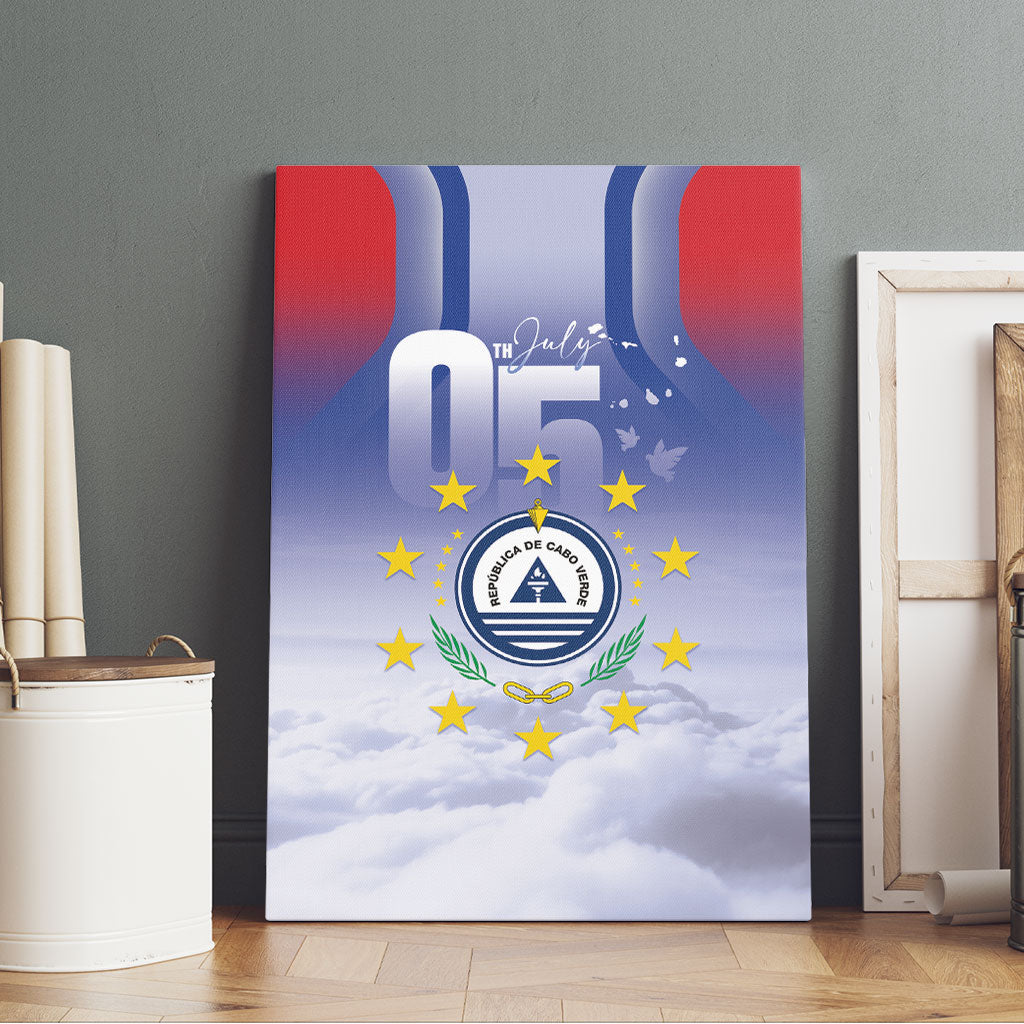 Cape Verde July 5th Canvas Wall Art Happy Independence Day
