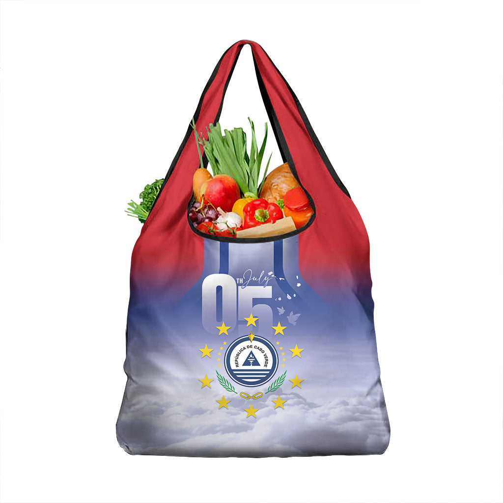 Cape Verde July 5th Grocery Bag Happy Independence Day