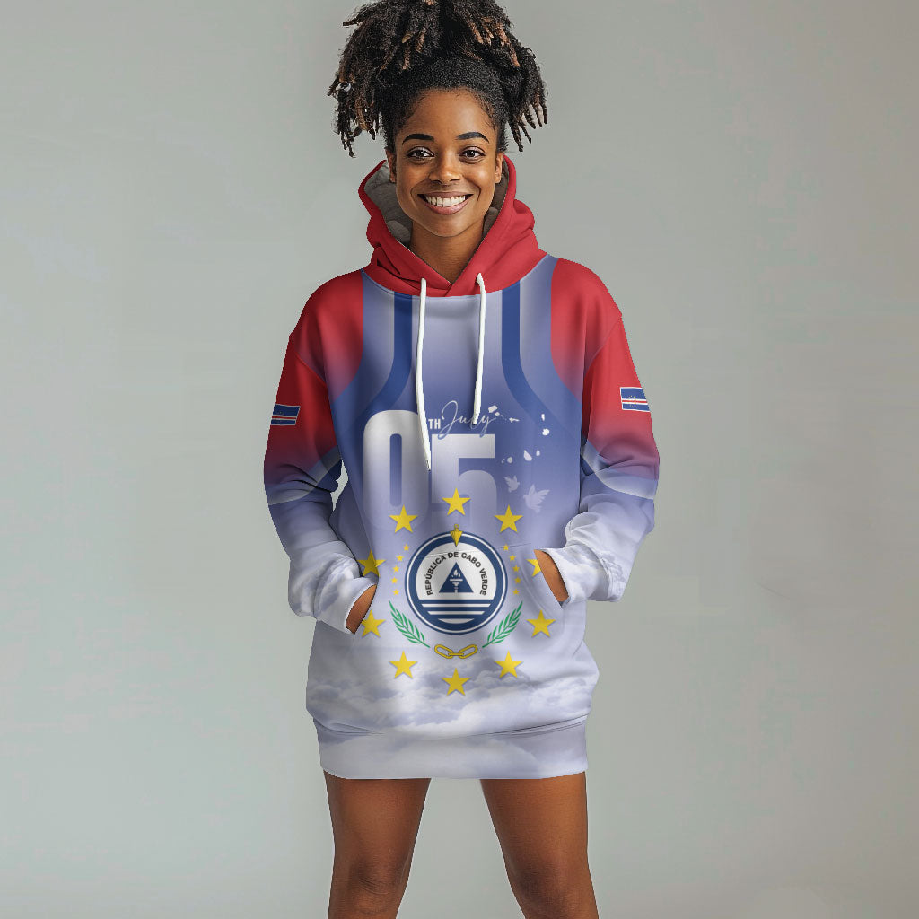 Cape Verde July 5th Hoodie Dress Happy Independence Day
