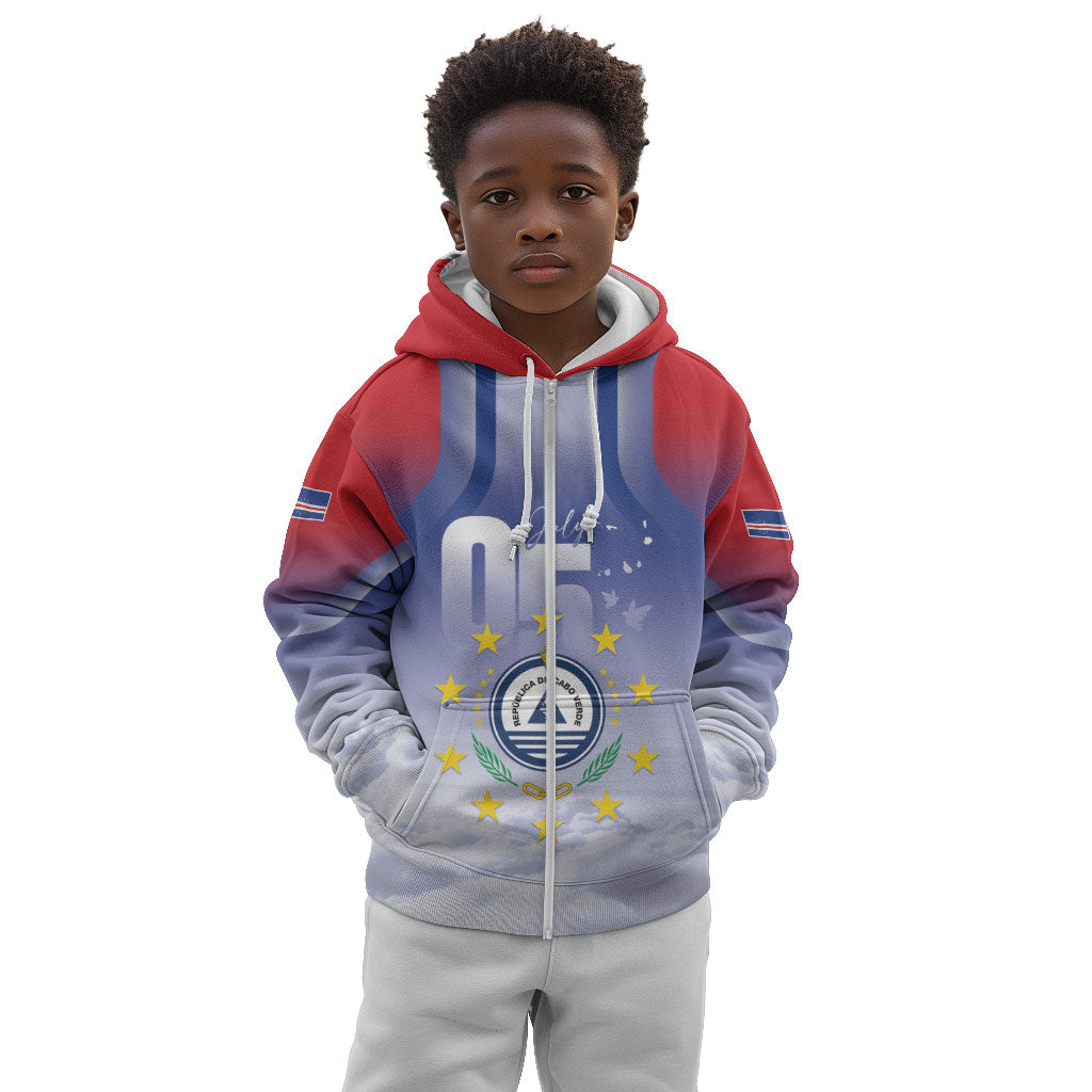 Cape Verde July 5th Kid Hoodie Happy Independence Day