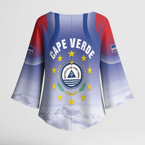 Cape Verde July 5th Kimono Sleeve Blouse Happy Independence Day