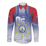 Cape Verde July 5th Long Sleeve Button Shirt Happy Independence Day