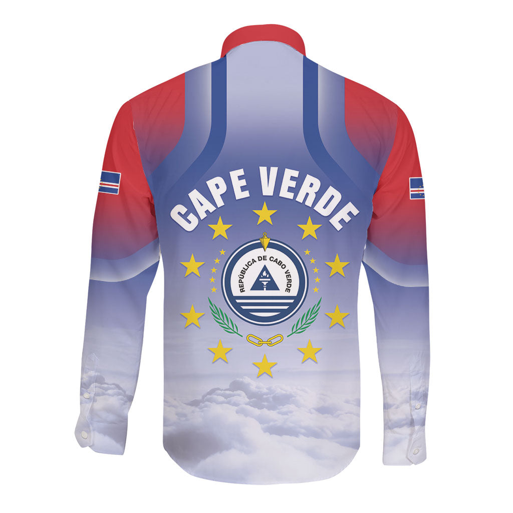Cape Verde July 5th Long Sleeve Button Shirt Happy Independence Day