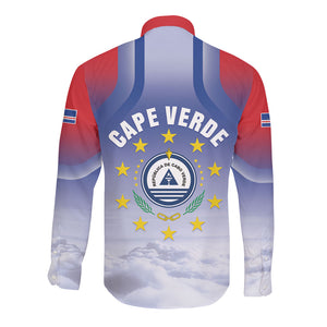 Cape Verde July 5th Long Sleeve Button Shirt Happy Independence Day