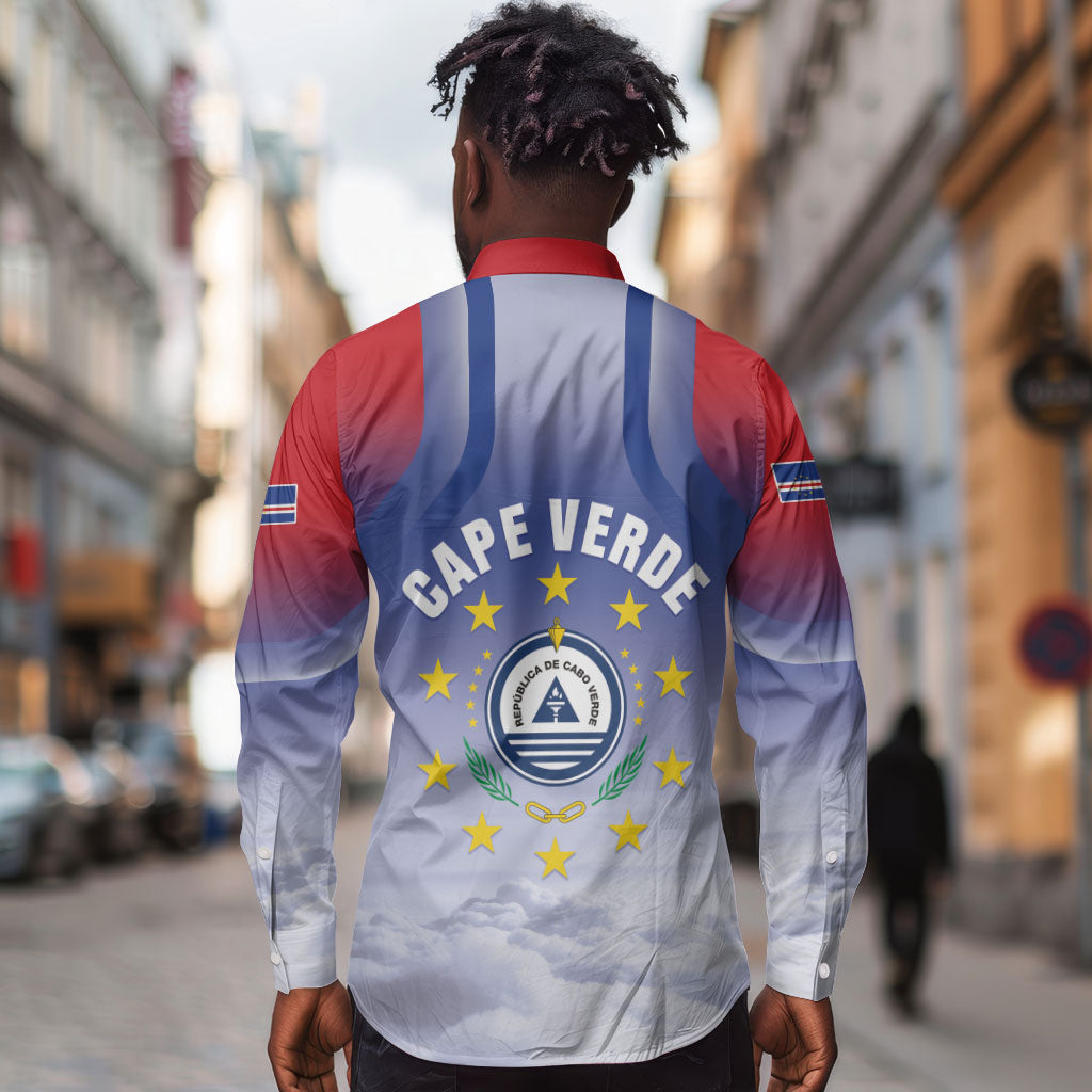 Cape Verde July 5th Long Sleeve Button Shirt Happy Independence Day
