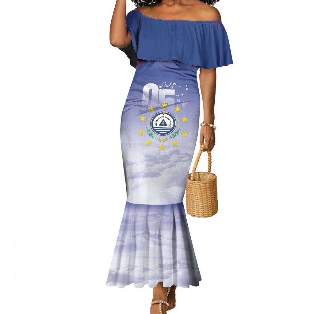Cape Verde July 5th Mermaid Dress Happy Independence Day