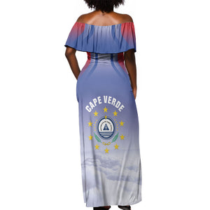 Cape Verde July 5th Off Shoulder Maxi Dress Happy Independence Day