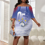 Cape Verde July 5th Off Shoulder Short Dress Happy Independence Day