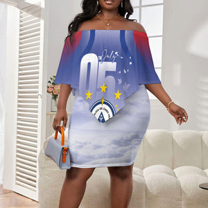 Cape Verde July 5th Off Shoulder Short Dress Happy Independence Day