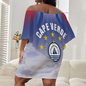 Cape Verde July 5th Off Shoulder Short Dress Happy Independence Day