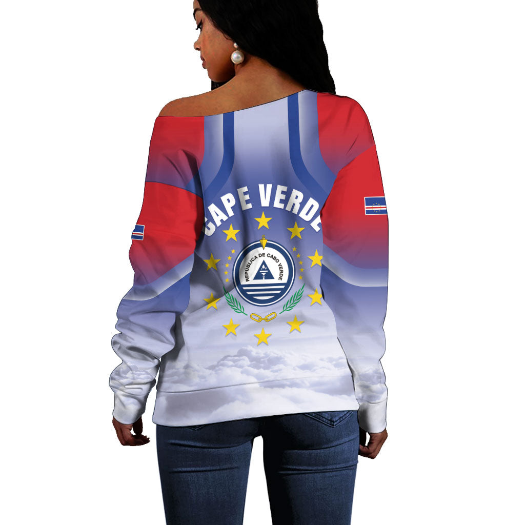 Cape Verde July 5th Off Shoulder Sweater Happy Independence Day