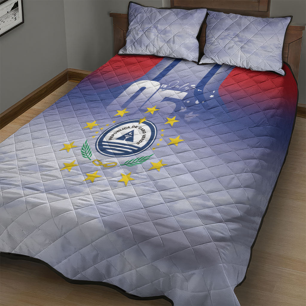 Cape Verde July 5th Quilt Bed Set Happy Independence Day