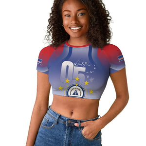 Cape Verde July 5th Raglan Cropped T shirt Happy Independence Day