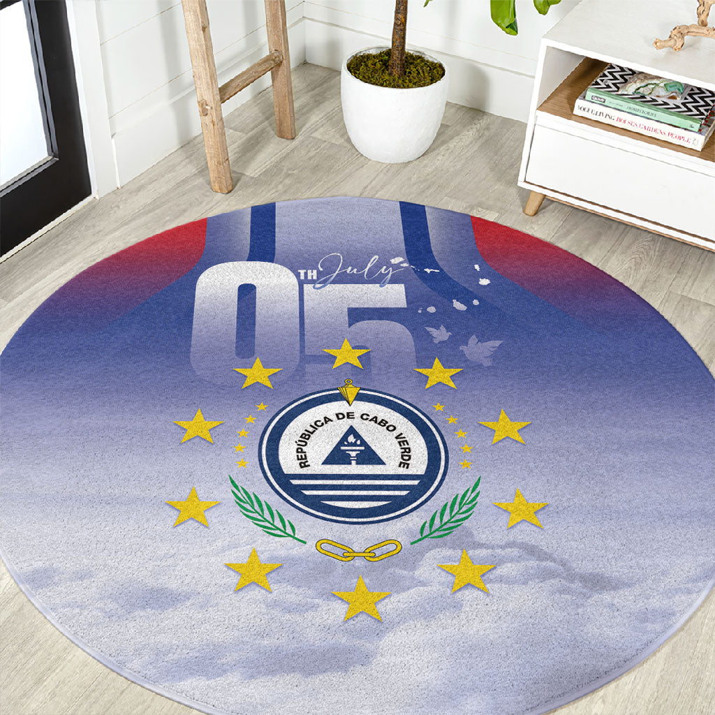 Cape Verde July 5th Round Carpet Happy Independence Day