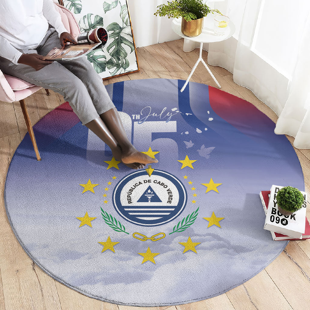 Cape Verde July 5th Round Carpet Happy Independence Day
