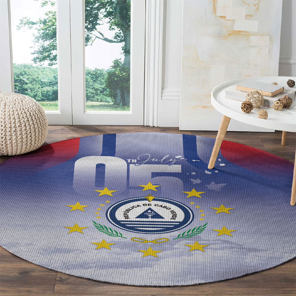Cape Verde July 5th Round Carpet Happy Independence Day