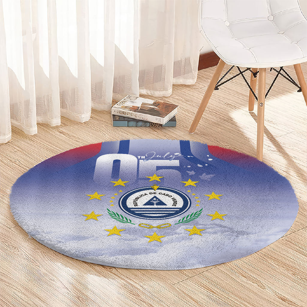 Cape Verde July 5th Round Carpet Happy Independence Day